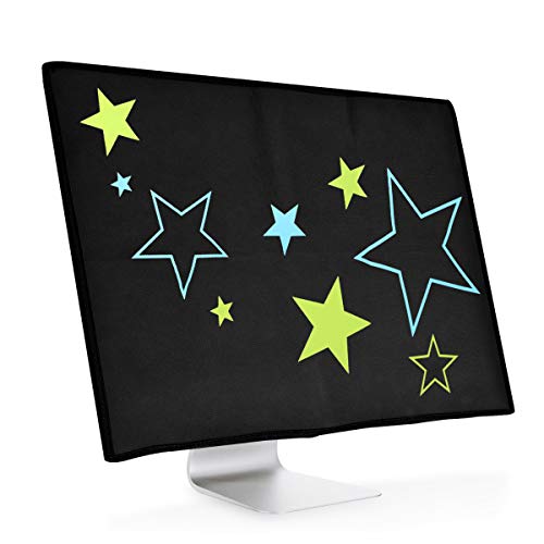 kwmobile Funda Compatible con Monitor de 20-22" - Cubierta Anti Polvo para Pantalla - Protector Varias Estrellas