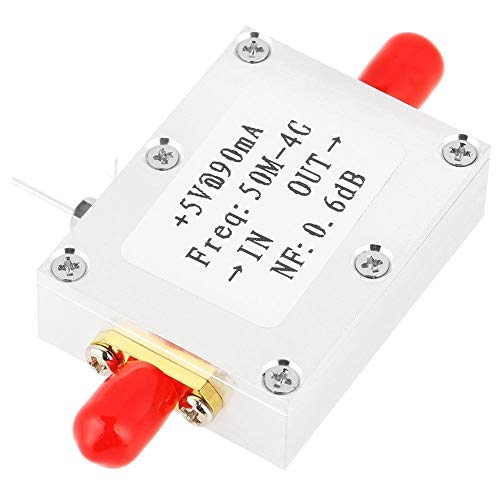 L-YINGZON 50M-4 GHz NF = 0.6dB FM de Alta frecuencia VHF/UHF de Radio-Aficionado -110dBm Ultra Low Noise Alta linealidad Amplificador de bajo Ruido Módulo de Alto Rango dinámico Receptor de aplicaci