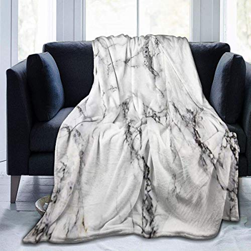 Lawenp Manta Estampada con Textura de mármol de Piedra Gris, Ligera, súper Suave, de Microfibra, Mantas para sofá, Cama, Sala de Estar, sofá, Silla de 80 'x 60'