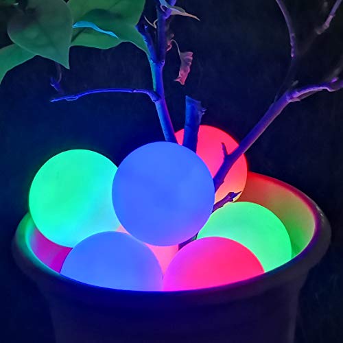 LED Luz Spa, Luz Flotante Piscina Impermeable IP68, Luz Nocturna LED para Bañera Cambia de Color, Luz de Bola Resplandor Luz para Bañera, Regalo para Niños, Amantes, Amigo, Familia, Fiesta-2pcs