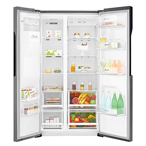 LG GSL360ICEV Independiente 591L A+ Grafito nevera puerta lado a lado - Frigorífico side-by-side (Independiente, Grafito, Puerta americana, LED, Tocar, LED)