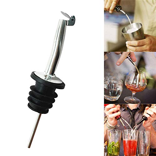 Licor Spirit Pourer Flow Wine Aottle Pour Spout Stopper Tapa De Acero Inoxidable 0726 A