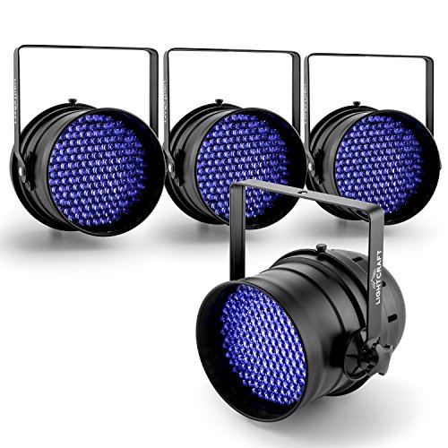 Lightcraft Monroe LED-PAR64 4 focos DMX 177 LEDs UV