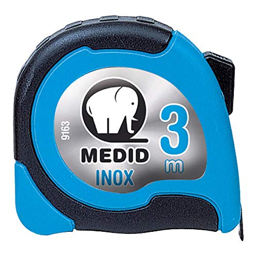 Medid MD/9163 Flexómetro bimaterial inoxidable, 3 m x 19 mm