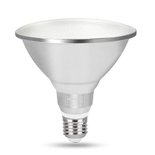 MENGS Bombilla LED E27 PAR38, 15 W, resistente al agua, IP65, luz blanca fría, 6000 K, 1200 lúmenes, 120 W, repuesto para halógeno de 85 – 265 V CA, para focos de jardín, pinchos de jardín