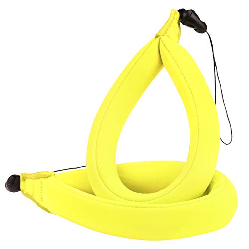 MoKo Correa Flotante Impermeable - (2-PZS) Camera Float Strap de Muñeca para Underwater Digital Cámaras, GoPro, Nikon, Olympus, Canon, Videocámaras, iPhone, Oakleys, Sunglasses - Amarillo