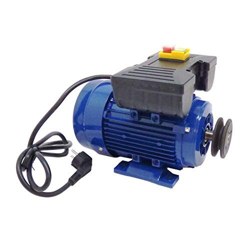 Motor de 0,37 KW / 0,5 CV MONOFÁSICO 220V para hormigonera con polea y cable