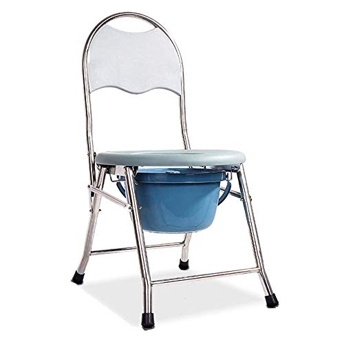 MY1MEY Commode Chairs Heavy Duty Drop Arm Bariatric Commode, Bedside Commode Toilet Chair, Medical Plegable Bathroom Safety Frame, para Ancianos, Adultos Silla Plegable e Inodoro Surround Lightweig