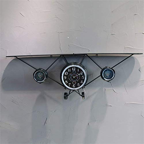 NBVCX Decoración de Muebles Modelo de avión de Estilo Retro Americano Estante de Metal montado en la Pared/ático Unidad de estantería de partición montada en la Pared Estante de Flores/Unidad flotant