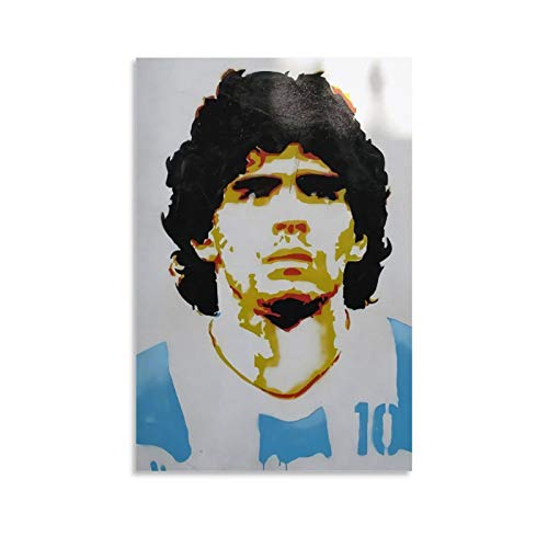 NUOMANAN Placa de madera para pared de Maradona's Rebellious Ball King's Legend Ends Limited 50 x 75 cm, póster artístico para decoración de pared para sala de estar o pared sin marco