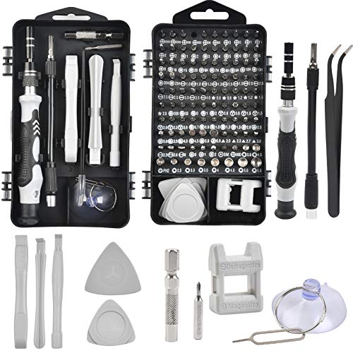 OFNMY 115 en 1 Juego Destornilladores Precisión,Kit de Herramientas de Reparación Profesional con Estuche,Juego Destornillador de Cromo Vanadio,Kit Destornilladores Electricista para Movil y Gafas