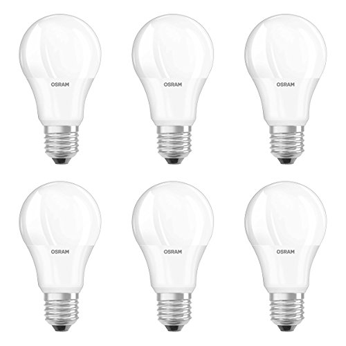 Osram Star Bombilla LED E27, 8.5W equivalente a 60W - Blanco frío 4000K, 6 Unidades