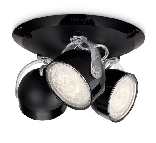 Philips Lighting myLiving Dyna Foco LED,iluminación interior, negro