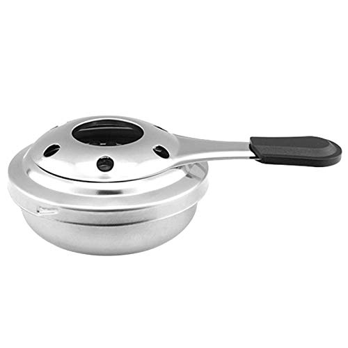 Quemador De Fondue De Acero Inoxidable, Quemador De Seguridad para Fondue De Queso Y Chocolate, Mini Olla Caliente para Acampar Al Aire Libre, Cocina De Pánico