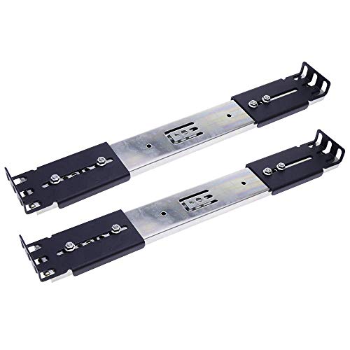 RackMatic - Guías laterales telescópicas de 350 mm extensibles para caja rack 19" IPC