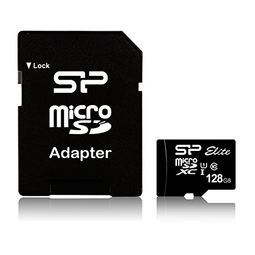 Silicon Power Tarjeta de memoria MicroSD SDXC UHS-I 128 GB, Clase 10, con Adaptador, hasta 85 MB/s Lectura