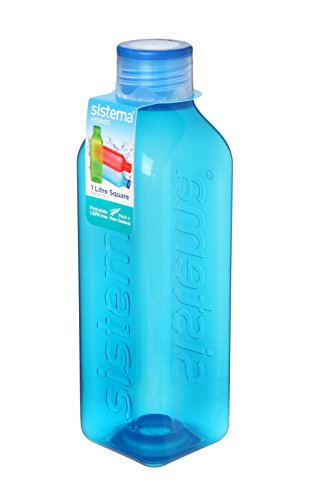 Sistema – Botella Cuadrada Retro, plástico, 1 litro