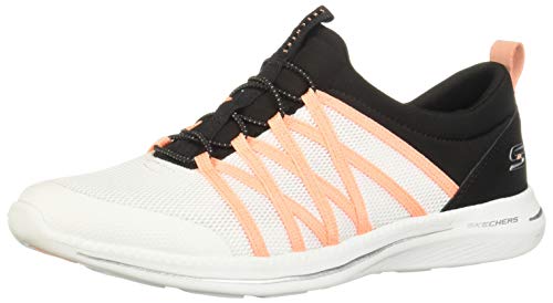 Skechers - 23744_wbo Skechers-23744_WBO Mujer Color: Blanco/Negro/Naranja Talla: 38