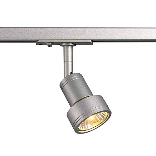 Slv puri - Luminaria carril 1fase gu10 50w gris plata