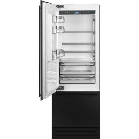 Smeg RI76LSI Integrado 393L A+ Negro nevera y congelador - Frigorífico (393 L, SN-T, 15 kg/24h, A+, Compartimiento de zona fresca, Negro)