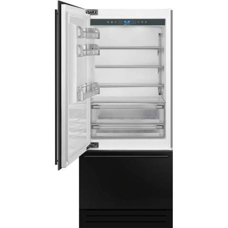 Smeg RI96LSI Integrado 500L A+ Negro nevera y congelador - Frigorífico (500 L, ST-T, 18 kg/24h, A+, Compartimiento de zona fresca, Negro)