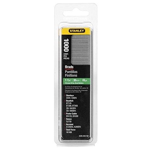 Stanley 1-SWKBN075T Clavo/Brad 8/300 / E/Tipo J-20mm-1000 u, multicolor, 20mm