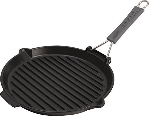 STAUB Grill, Hierro Fundido, Negro, 27 cm