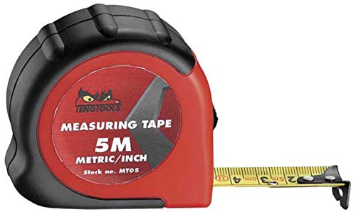 TENGTOOLS 105850101 Tengtools Flexómetro enmilímetros y Pulgadas, 13mm x 3m