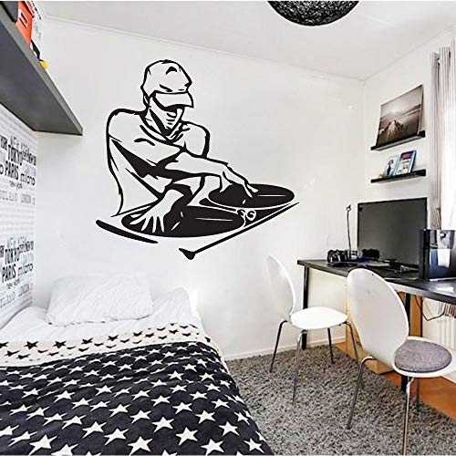 Tianpengyuanshuai Música calcomanías de Pared Puertas y Ventanas Pegatinas de Vinilo murales decoración del hogar Dormitorio Adolescente Estilo de Moda Masculino Papel Tapiz 85x85cm