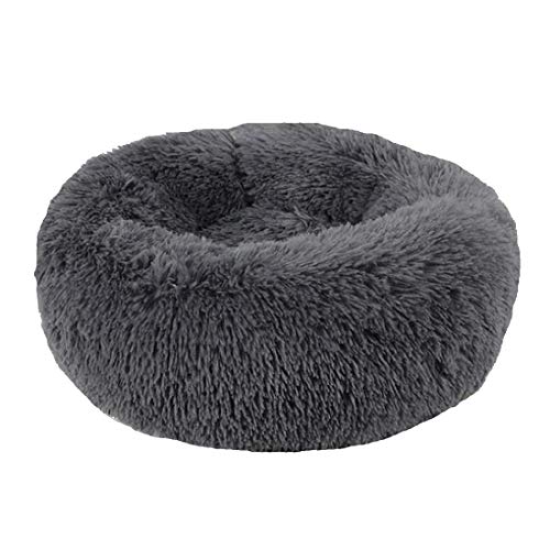 TVMALL Cama para Perro y Gatos Donut Cama de Mascotas Extra Suave Cómodo Lindo Cama de Felpa para Cachorros y Perros Camas y sofás para Gatos Lavable, Adecuado para Gatos y Perros pequeños y medianos