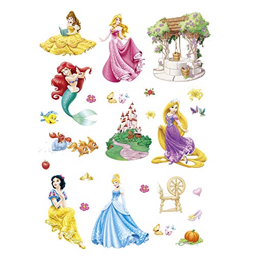 ufengke Pegatinas De Pared Princesa Sirena Vinilos Adhesivos Pared Castillo para Dormitorio Habitación Infantiles Bebés Niñas