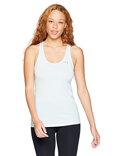 Under Armour Camiseta de Tirantes HG Racer para Mujer, Mujer, Depósito, 1271765-441, Azul halógeno/Plateado metálico, XS