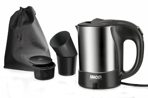 Unold 18575 Hervidor de Agua, 1000 W, 0.5 litros, Gris y negro