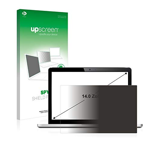 upscreen 14" Filtro de Privacidad para Portátiles con 14 Pulgadas (35.6 cm) (310 x 175 mm, 16:9) Protector Pantalla Anti-Espia Privacy Filter