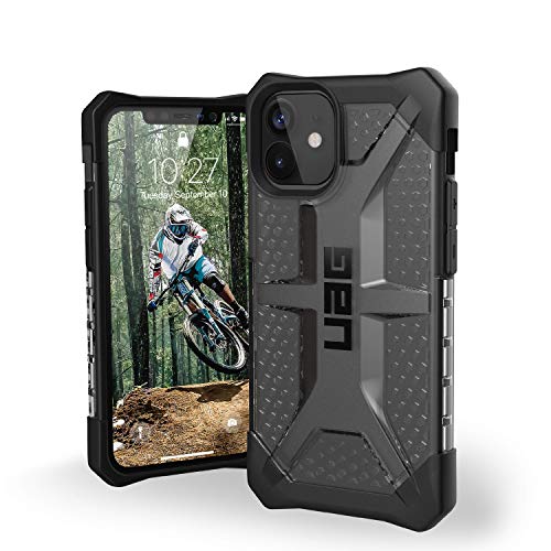 Urban Armor Gear Plasma Funda Apple iPhone 12 Mini (5,4") Cubierta [Compatible Carga inalámbrica, Funda Resistente a los Golpes, Parachoques Ultra Delgado] Ice (Transparente)