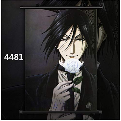 Xuyang Black Butler Sebastian Michaelis Anime Manga Cartel de Pared Desplazamiento 40x50cm A-799