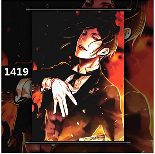 Xuyang Black Butler Sebastian Michaelis Anime Manga Cartel de Pared Desplazamiento 50x70cm A-778