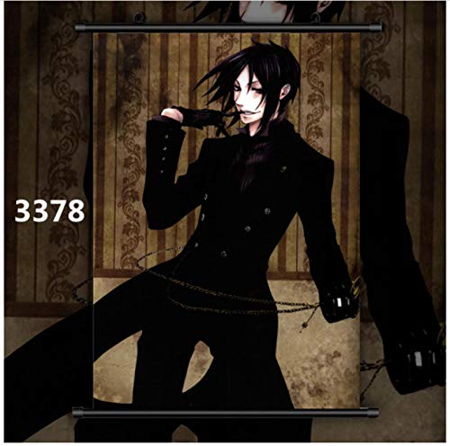 Xuyang Black Butler Sebastian Michaelis Anime Manga Cartel de Pared Desplazamiento 50x70cm A-784