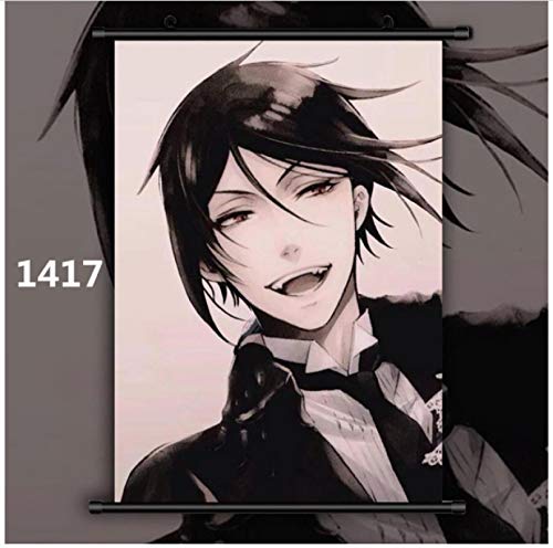 Xuyang Black Butler Sebastian Michaelis Anime Manga Cartel de Pared Desplazamiento 50x70cm A-786