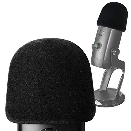 YOUSHARES - Parabrisas de espuma flocada para Blue Yeti X – Filtro pop para micrófono condensador Blue Yeti X