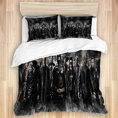 YZBEDSET Bedding Juego de Funda de Edredón,Batman el Caballero Oscuro renace,Microfibra Funda de Nórdico y Fundas de Almohada-(Cama 240 x 260cm)