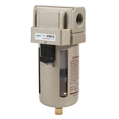 Zerodis Filtro de Aire Comprimido Regulador del Separador de Trampa de Humedad de Agua del compresor del Filtro de Aire de 1/2 ''