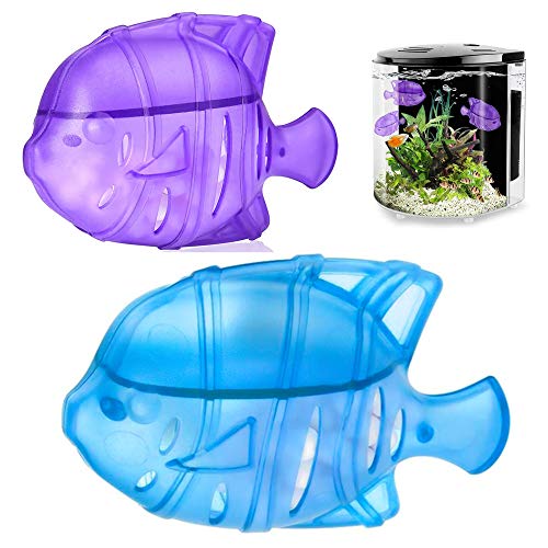 10 piezas pequeño filtro humidificador portátil para limpieza de peces accesorios removedor de olores práctico humidificador limpiador de tanques olor para evaporador vapor limpieza (morado)