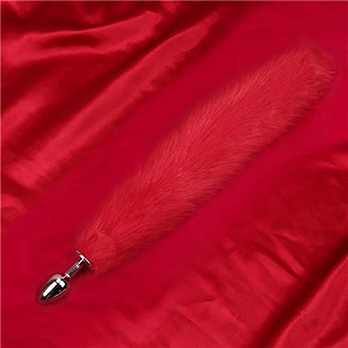 12 Inch Tail Metal Anạl Tọys Plụg Erotic Bụtt sẹx Woman And Men sẹxy Aạult sẹx-Red