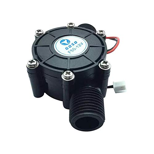 12V Generador Turbina Agua Microhidráulica Imán Neodimio Presión Agua Ultrabaja Iniciar Agua Hidroeléctrica Energía Bricolaje (Black)