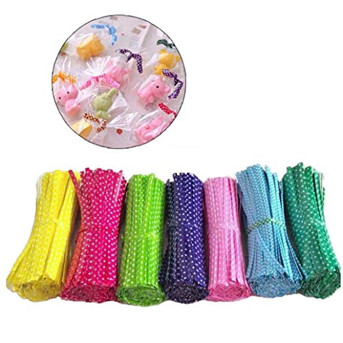 1pc 9 Cm De Alambre Metálico Precintos De Acero del del Bolso De La Hornada De Embalaje Ligadura Lollipop Postre Sellado Precinto De Amarre Color Azar