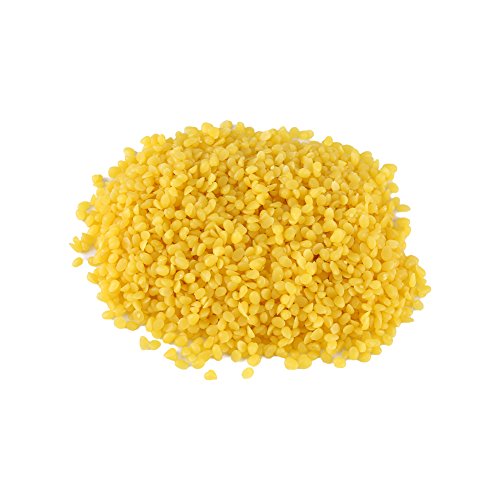 50g Amarillo Calidad Alimentaria Pure cera de abeja Natural Cosméticos Materiales Ideal para DIY Bálsamo labial Recetas Lociones Corporales Lociones Desodorantes