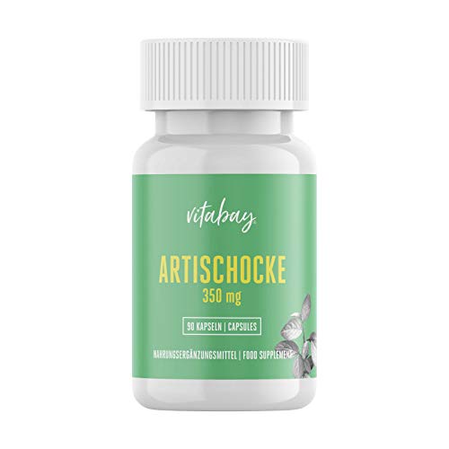 Alcachofa Concentrada 350 mg, 90 Cápsulas Veganas, Extracto con 2.5% de Cinarina