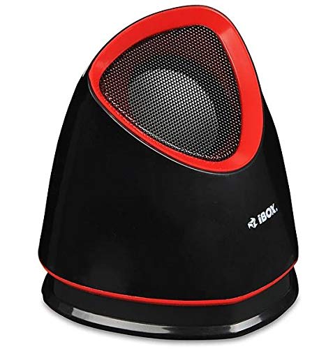 Altavoces iBOX 2.0 Molde Negro Y Rojo