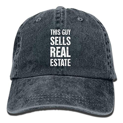 ANIDOG Este Chico Vende Bienes raíces Realtor Denim Hat Womens Fitted Baseball Caps